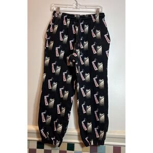 424 Guillermo Andrade Liquor Print Sweatpants Black Small Made Italy Streetwear